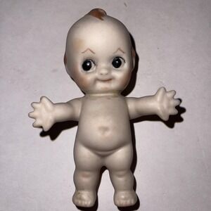 Vintage Bisque Kewpie Doll Hand painted Made In Japan 4"‎ Signed